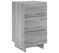 vidaXL Armadio da Notte Sonoma grigio 33,5 x 34,5 x 60 cm