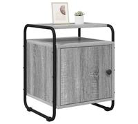 vidaXL Armadio da Notte Sonoma grigio Legno ingegnerizzato, Mobiletto da notte rettangolare, design moderno, tavolino funzionale, arredamento per ogni esigenza