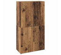 vidaXL Armadio da Ufficio Colore Legno Vecchio 60 X 32 115cm Stile Rustico Uso Interno Molti Scomparti Struttura in Legno ingegnerizzato Organizzatore Soluzione Documenti Mobili Spazio di Lavoro Sca