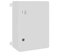 vidaXL Armadio di Controllo Grigio 42 x 19,5 x 50 cm Plastica ABS | Fatto di metallo resistente, Va bene anche in ambienti umidi, Ha un sistema di chiusura a chiave