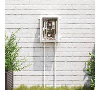 vidaXL Armadietto manubrio IP65 impermeabile grigio 25 x 13 x 33 cm plastica ABS