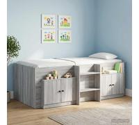 vidaXL Armadietto per letto 2 pcs Sonoma grigia 66 x 35 x 48 cm, Ripostiglio per camera, unità modulare, comodino rettangolare, design minimalista, mobile funzionale, organizer moderno
