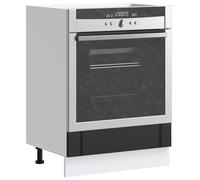 vidaXL Armadio Forno Lucca Nero in Legno Multistrato, unità Forno, Armadio Forno da Cucina, unità Base Forno, unità Forno da Cucina