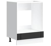 vidaXL Armadio Forno Lucca Nero in Legno Multistrato, unità Forno, Armadio Forno da Cucina, unità Base Forno, unità Forno da Cucina