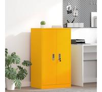 vidaXL Armadio Giallo senape 60 x 40 x 105 cm Acciaio