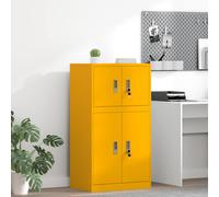 vidaXL Armadio Giallo senape 60 x 40 x 40 cm Acciaio