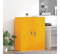 vidaXL Armadio Giallo senape 90 x 40 x 105 cm Acciaio
