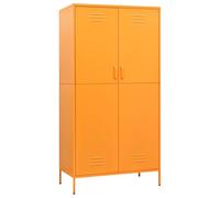 vidaXL Armadio Giallo Senape 90x50x180 cm in Acciaio