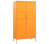 vidaXL Armadio Giallo Senape 90x50x180 cm in Acciaio