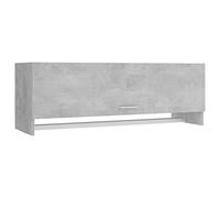 vidaXL Armadio Grigio Cemento 100x32,5x35 cm in Legno Multistrato