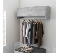 vidaXL Armadio Grigio Cemento 100x32,5x35 cm in Legno Multistrato
