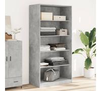 vidaXL Armadio Grigio Cemento 100x50x200 cm in Legno Tecnico