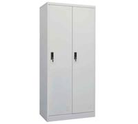 vidaXL Armadio Grigio Chiaro 80x50x180 cm in Acciaio