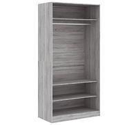 vidaXL Armadio Grigio Sonoma 100x50x200 cm in Legno Multistrato