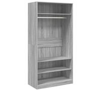 vidaXL Armadio Grigio Sonoma 100x50x200 cm in Legno Multistrato