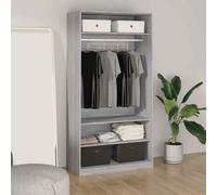 vidaXL Armadio Grigio Sonoma 100x50x200 cm in Legno Multistrato