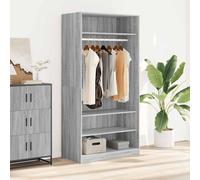 vidaXL Armadio Grigio Sonoma 100x50x200 cm in Legno Multistrato
