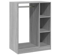 vidaXL Armadio Grigio Sonoma 77x48x102 cm in Legno Multistrato, Mobile portaoggetti, Guardaroba, Mobile per Camera da Letto, armadietto portaoggetti