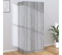 vidaXL Armadio Grigio Sonoma 80x52x180 cm in Legno Multistrato