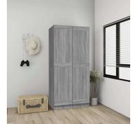 vidaXL Armadio Grigio Sonoma 82,5x51,5x180 cm in Legno Multistrato