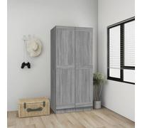 vidaXL Armadio Grigio Sonoma 82,5x51,5x180 cm in Legno Multistrato