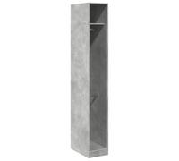 vidaXL Armadio Grigio Cemento 30x50x200 cm in Legno Multistrato