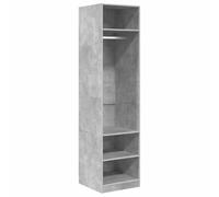 vidaXL Armadio Grigio Cemento 50x50x200 cm in Legno Multistrato