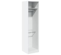 vidaXL Armadio Bianco 50x50x200 cm in Legno Multistrato, Armadio con Ruote, armadietto portaoggetti, credenza, Mobile portaoggetti, Guardaroba