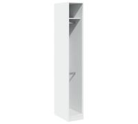 vidaXL Armadio Bianco 30x50x200 cm in Legno Multistrato, Armadio con Ruote, armadietto portaoggetti, credenza, Mobile portaoggetti, Guardaroba
