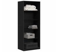 Guardaroba Rovere Nero 80 x 50 x 200 cm Legno ingegnerizzato