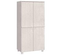 vidaXL Armadio HAMAR Bianco 89x50x180 cm in Legno Massello di Pino