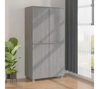 vidaXL Armadio HAMAR Grigio Chiaro 89x50x180 cm Legno Massello di Pino