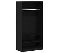 vidaXL Armadio Nero Rovere 100x50x200 cm in legno ingegnerizzato