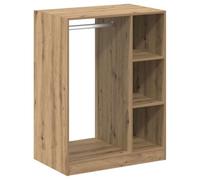 vidaXL Armadio in rovere artigianale, fatto in legno ingegnerizzato, misure 77 x 48 x 102 cm. Ottimo per riporre cose nella camera da letto. Ha un design rettangolare moderno e richiede un po'di mon