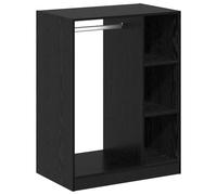 vidaXL Armadio in rovere nero in legno ingegnerizzato, 77 x 48 x 102 cm. Ha tanto spazio interno, richiede montaggio, ha uno stile moderno, una texture liscia e una forma rettangolare. Perfetto come