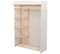 VIDAXL - Armadio In Stoffa E Legno Di Pino 110x40x170 Cm