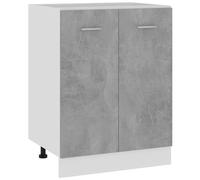 VIDAXL - Armadio Inferiore Lyon Grigio Cemento 60x46x81,5cm