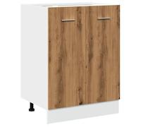 vidaXL Armadio Inferiore Rovere Artigianale 60x46x81,5 cm Multistrato, Mobile con Ante, Arredamento da Cucina, armadietto pensile, Mobile da Cucina