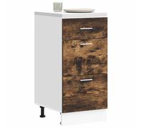 vidaXL Armadio Inferiore “Lyon” Rovere Fumo 40x46x81,5cm