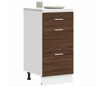 vidaXL Armadio Inferiore “Lyon” Rovere Marrone 40x46x81,5cm