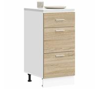 vidaXL Armadio Inferiore “Lyon” Rovere Sonoma 40x46x81,5 cm