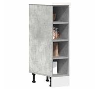 vidaXL Armadio Inferiore “Riga” Grigio Cemento 20x44,5x81,5 cm