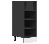 vidaXL Armadio Inferiore Nero 30x44,5x81,5 cm in Legno Multistrato