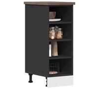 vidaXL Armadio Inferiore Nero 30x44,5x81,5 cm in Legno Multistrato