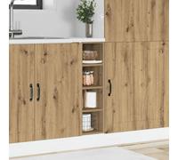 vidaXL Armadio Inferiore “Riga” Rovere Artigianale 20x44,5x81,5 cm