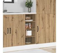 vidaXL Armadio Inferiore “Riga” Rovere Artigianale 30x44,5x81,5 cm