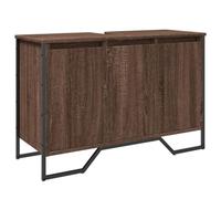 vidaXL Armadio lavabo bagno Legno ingegneria marrone rovere 91 x 35 x 60 cm, Armadio lavabo da bagno, mobile lavabo bagno, mobile lavabo da bagno, mobile basso lavabo