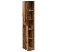 vidaXL Armadio Legno Antico 30x50x200 cm in Legno Tecnico, Mobile portaoggetti, Guardaroba, Mobile per Camera da Letto, armadietto portaoggetti