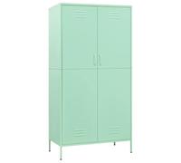 vidaXL Armadio Menta 90x50x180 cm in Acciaio
