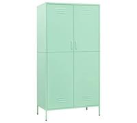 vidaXL Armadio Menta 90x50x180 cm in Acciaio
